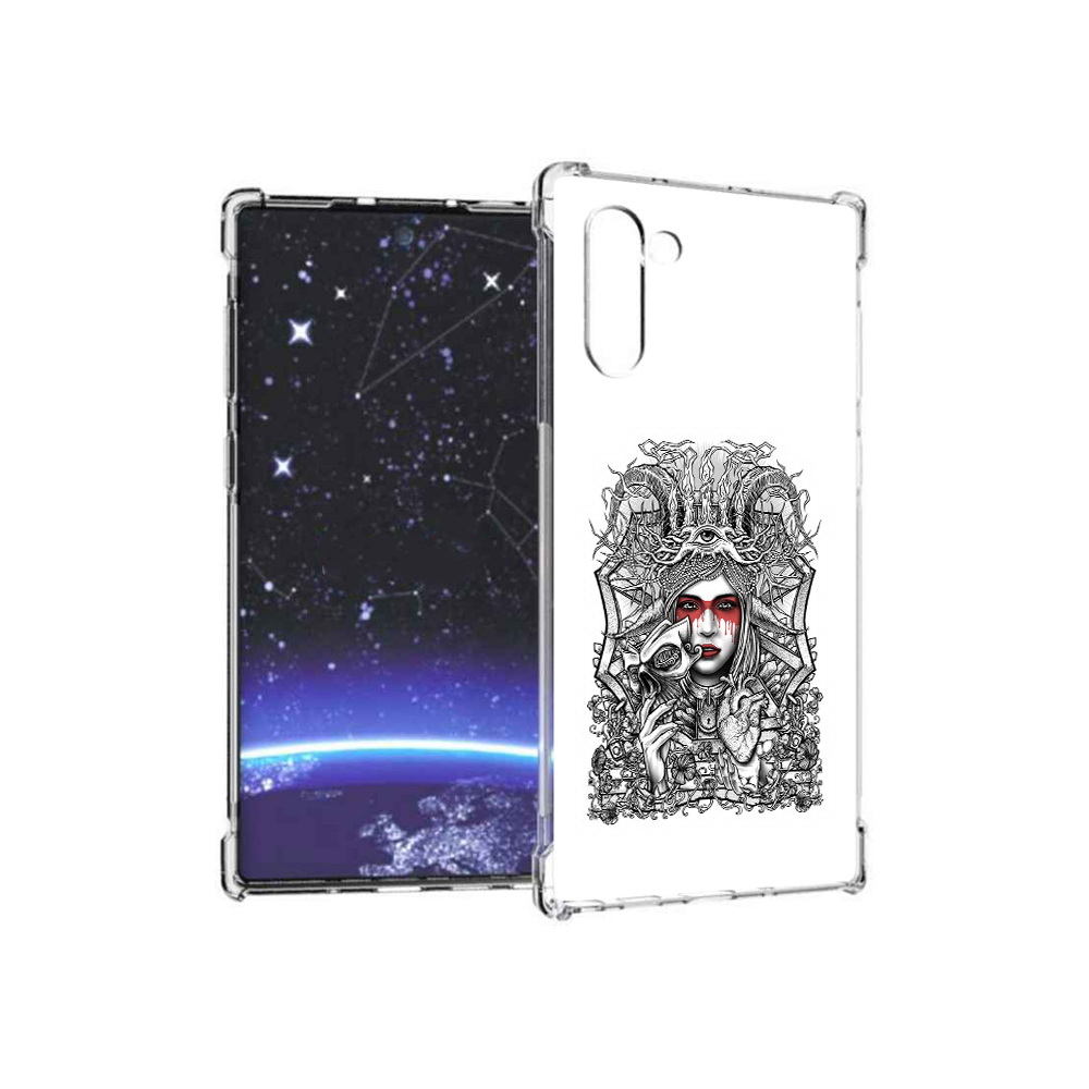

Чехол MyPads Tocco для Samsung Galaxy Note 10 грусная девушка (PT135782.511.302), Прозрачный, Tocco