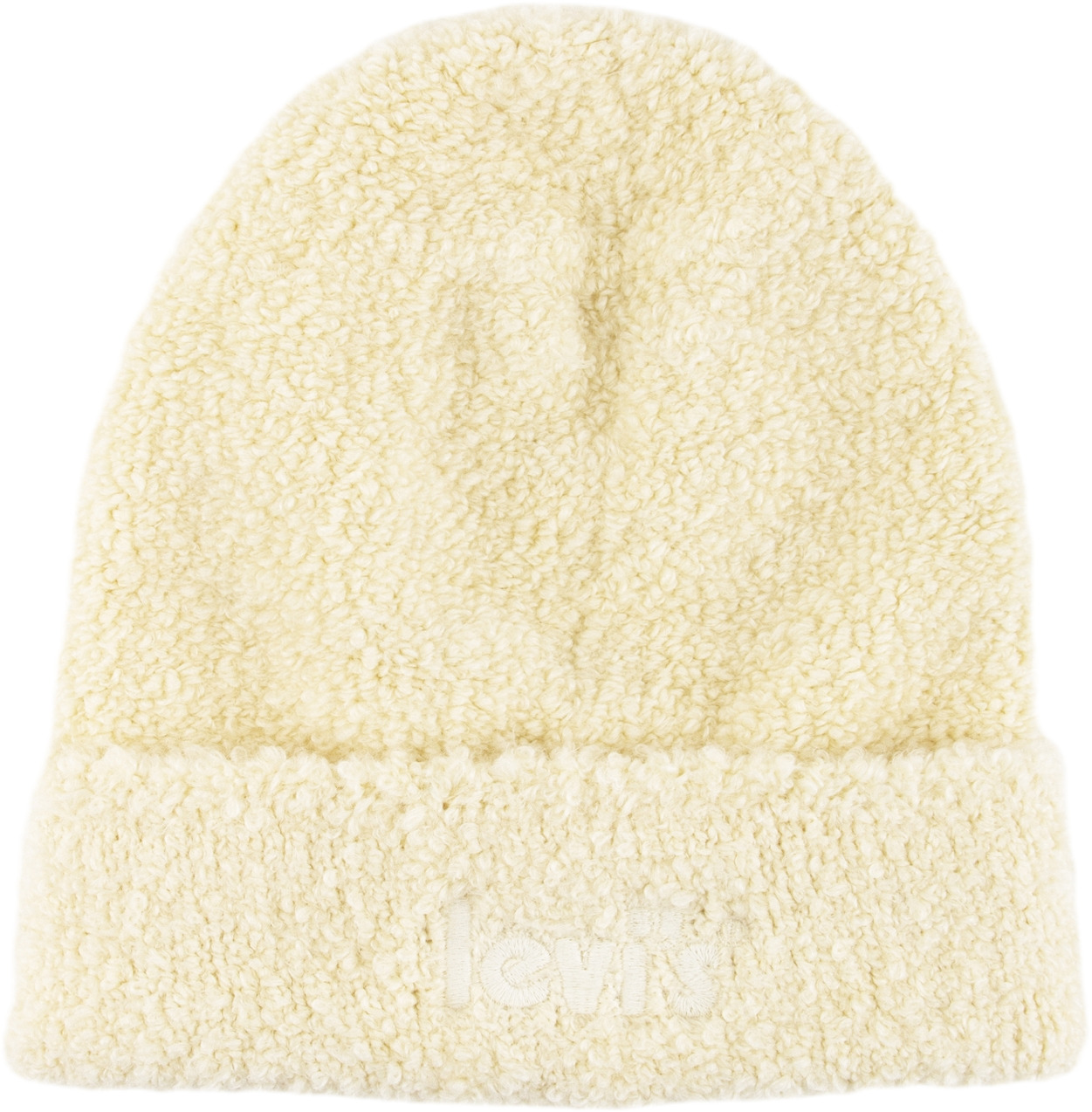 

Шапка бини женская Levi's Cozy Beanie бежевая, Бежевый, Cozy Beanie