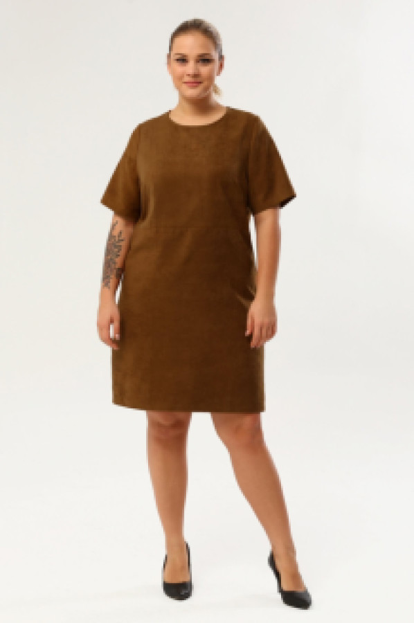 

Платье женское My Line Moda 1489 коричневое 50, 1489