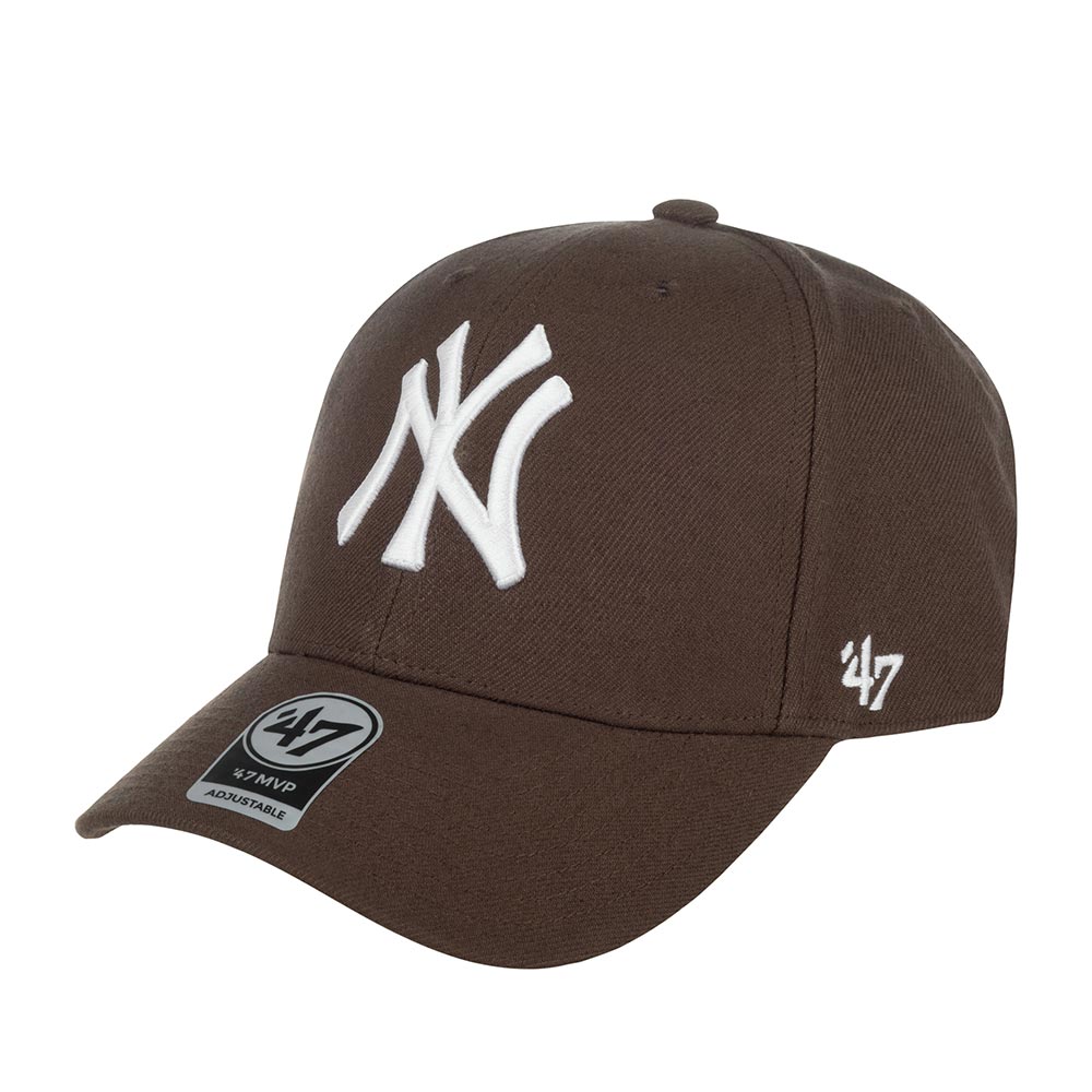 Бейсболка унисекс 47 BRAND B-MVPSP17WBP New York Yankees MLB коричневая, one size