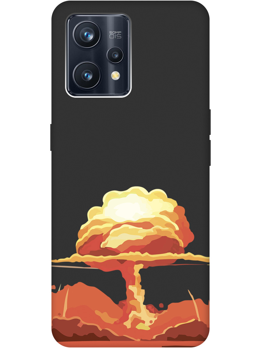 

Чехол на Realme 9 Pro+ 5G силиконовый матовый Soft Touch с принтом "Boom", Черный;красный, 20000481