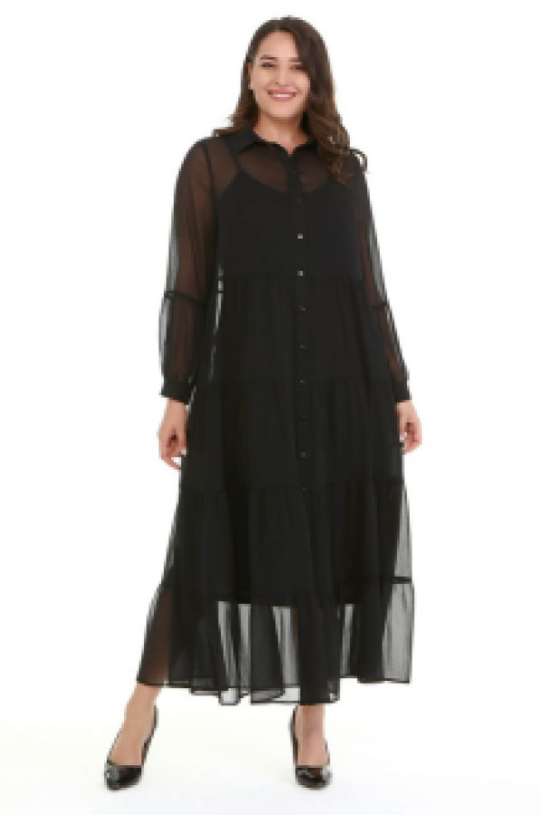 

Платье женское My Line Moda 1501 черное 52 (доставка из-за рубежа), 1501