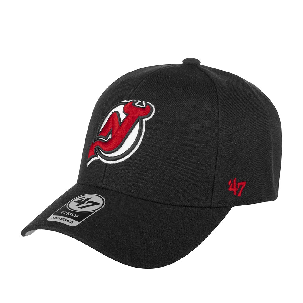 Бейсболка унисекс 47 BRAND H-MVP11WBV New Jersey Devils NHL черная, one size