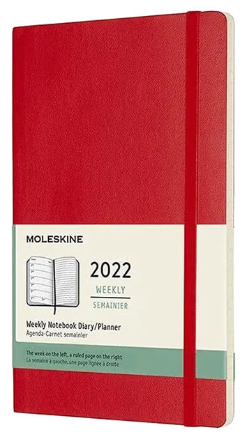 Еженедельник Moleskine Classic Large MOL-384878 13х21 см красная