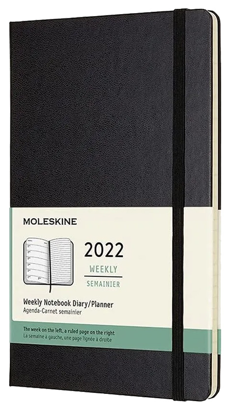 

Еженедельник Moleskine CLASSIC WKLY Large MOL-384648 13х21 см черный