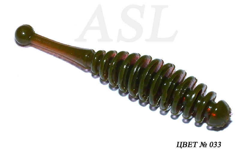 

Силиконовая приманка ASL Бу-Бу цв. 033 L-7 см 7шт/уп, Бу-бу
