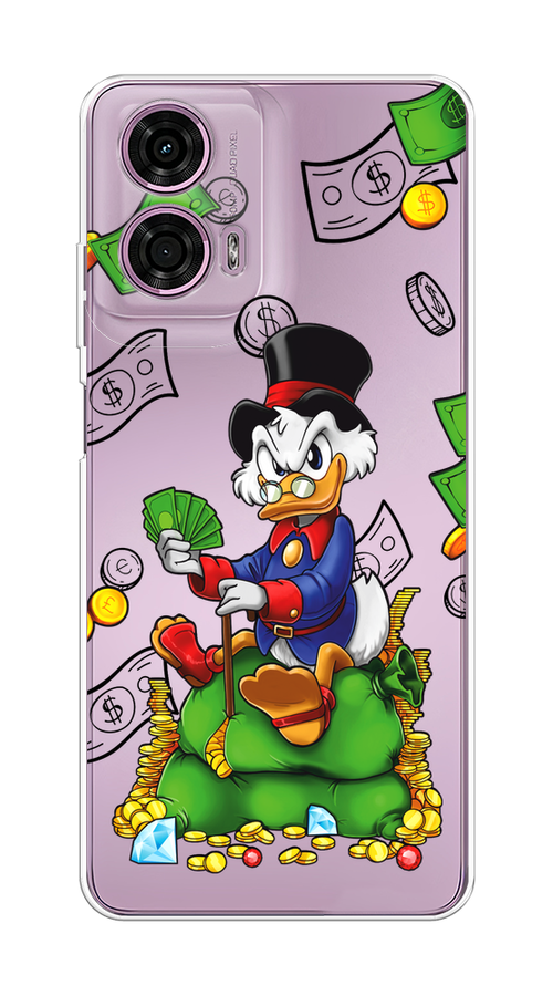

Чехол на Motorola Moto G24 "Scrooge Richness", Черный;синий;зеленый, 243850-1