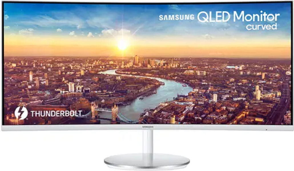 фото Монитор samsung c34j791wtr 34" белый (lc34j791wtrxen)