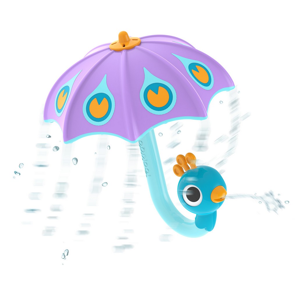Игрушка водная Yookidoo Зонтик-павлин Создай дождь! фиолетовый игрушка водная yookidoo веселый слон голубой