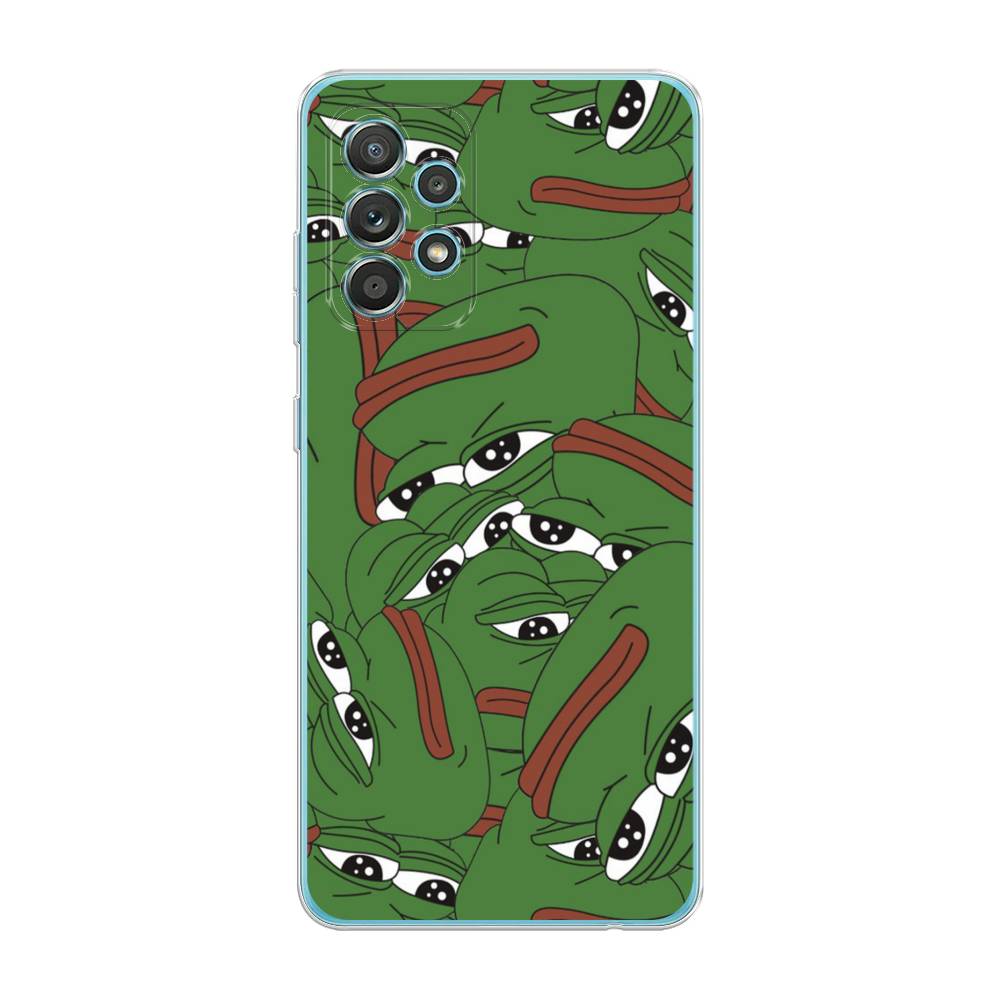 

Чехол Awog на Samsung Galaxy A33 5G / Самсунг A33 5G "Печальный frog", Зеленый;белый, 2104450-9