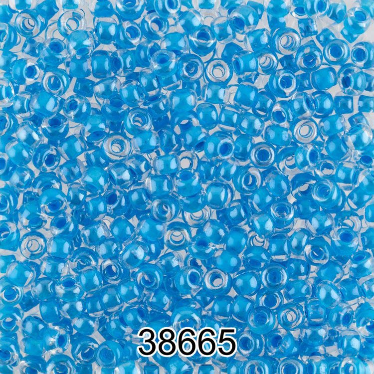 

Бисер Preciosa круглый 5 10/0, 2,3 мм, 500 г, цвет 38665 голубой