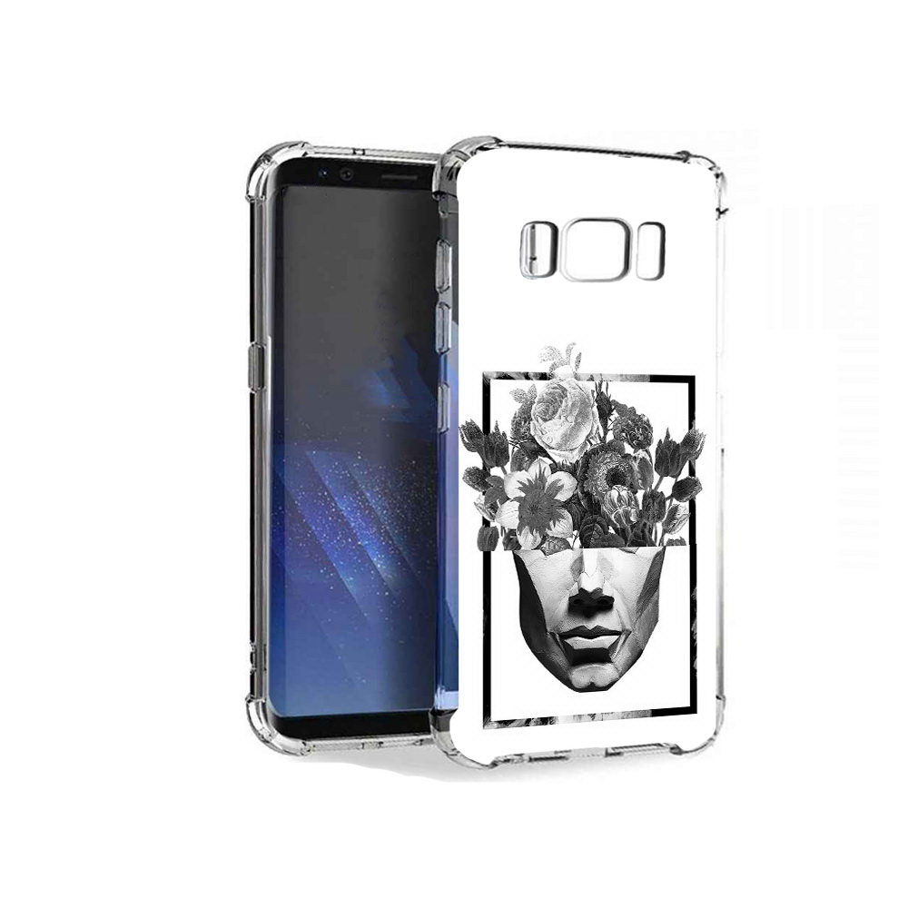 

Чехол MyPads Tocco для Samsung Galaxy S8+ черно белая ваза в абстракции, Tocco