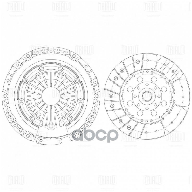 фото Сцепление в сборе для а/м haval h6 (14-)/ gw hover h6 (12-) 1.5i (без муфты) (fr 2711) tri trialli