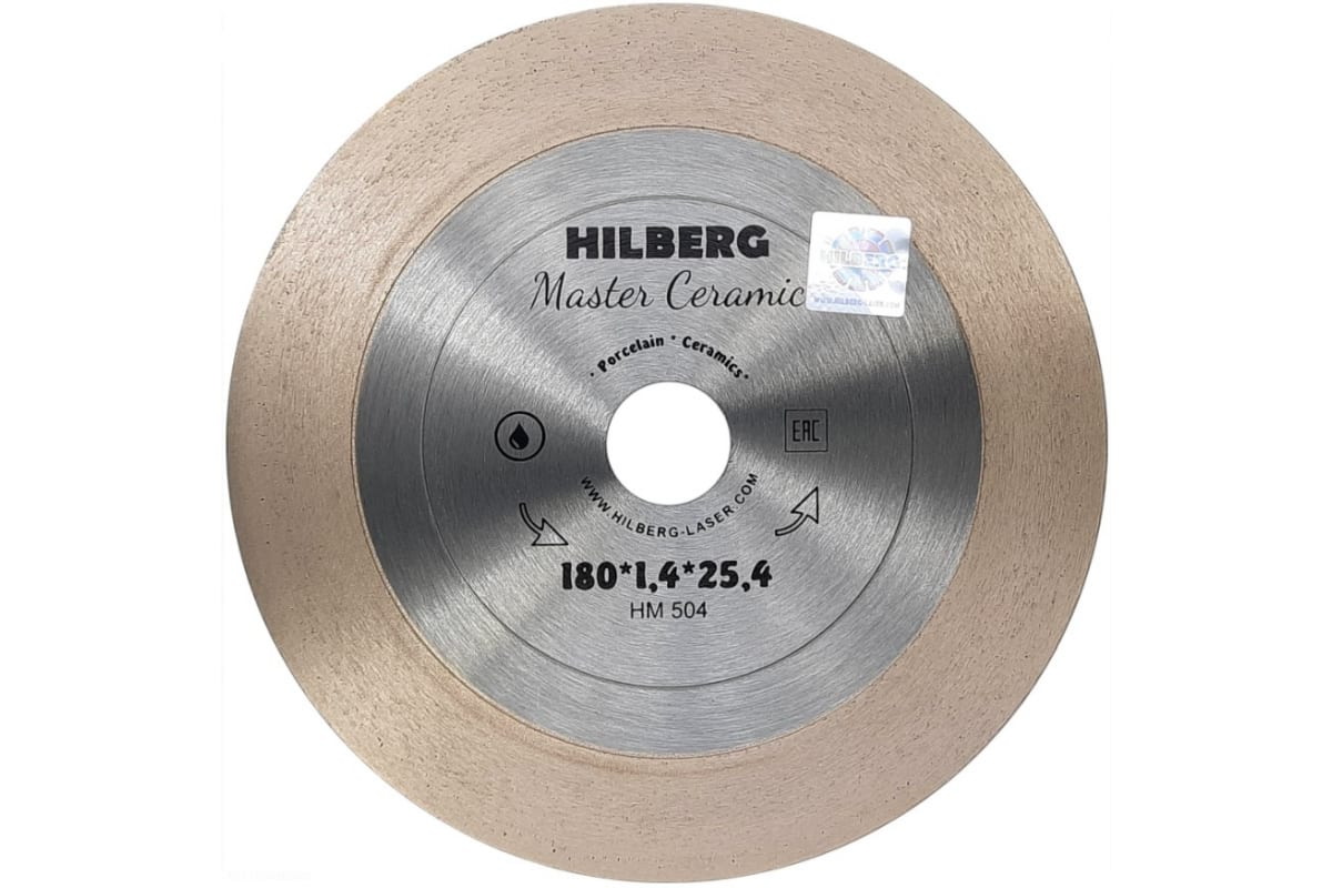 

Алмазный диск по керамограниту Hilberg Master Ceramic рез под 45° 180x1,4x25,4 мм