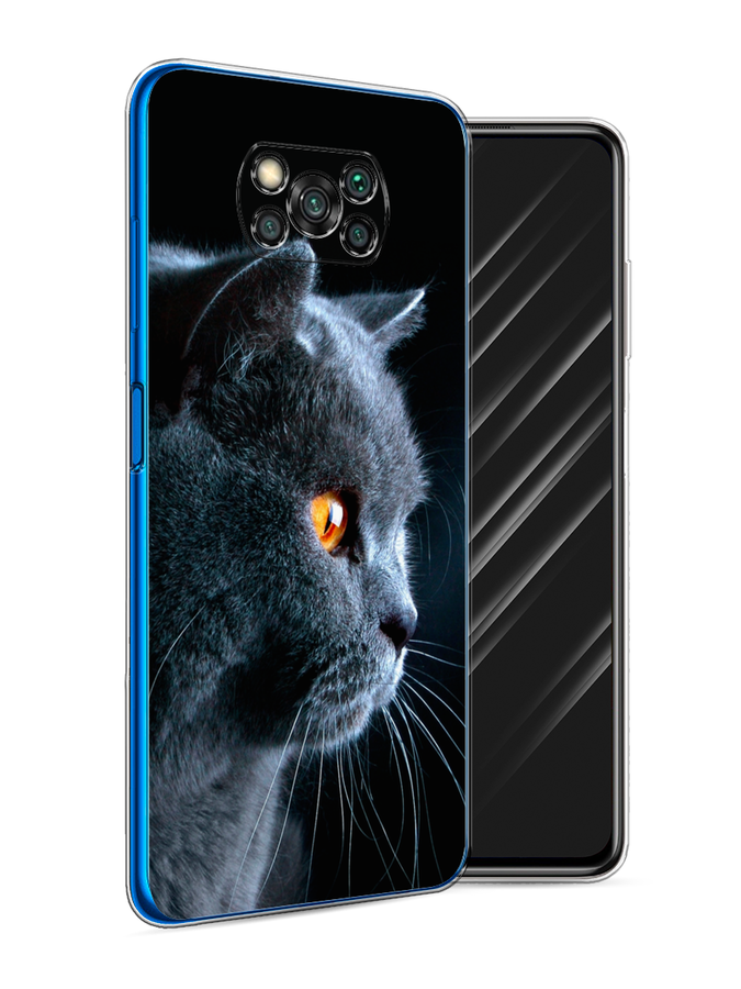 

Чехол Awog на Poco X3/X3 Pro "Благородный кот британец", Разноцветный, 310650-2