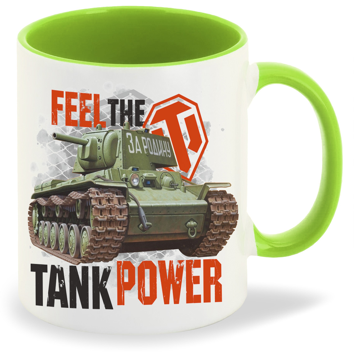 

Кружка CoolPodarok Feel the tank power, Feel the tank power