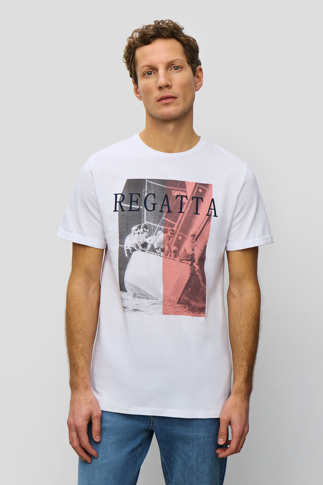 

Футболка мужская Baon B7323006 белая L, Белый, B7323006