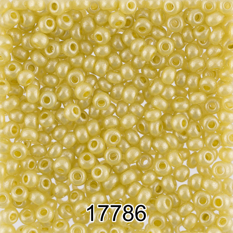 

Бисер Preciosa круглый 6 10/0, 2,3 мм, 500 г, цвет 17786 желтый
