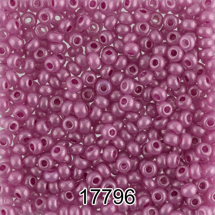 

Бисер Preciosa круглый 6 10/0, 2,3 мм, 500 г, цвет 17796 розовый