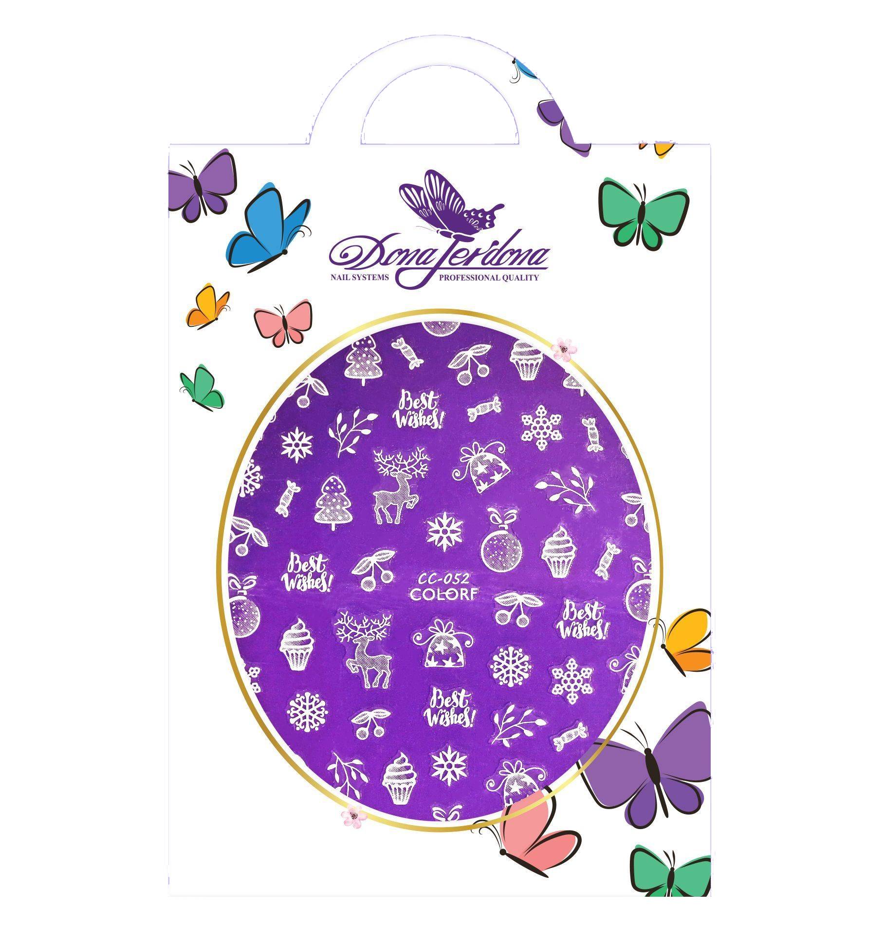 

Силиконовые наклейки Dona Jerdona на суперстойкой основе Зимний праздник