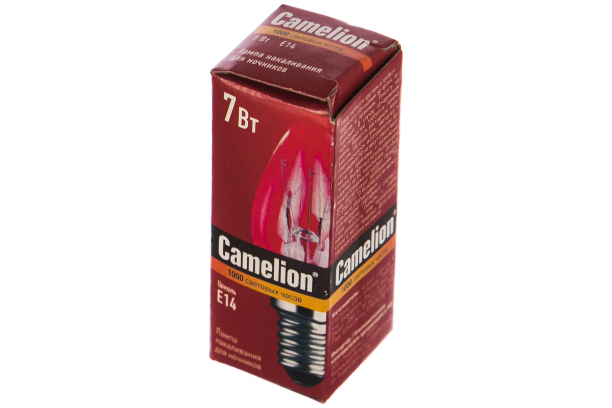 

Лампа накаливания Camelion для ночников 7W Е14 - 10шт