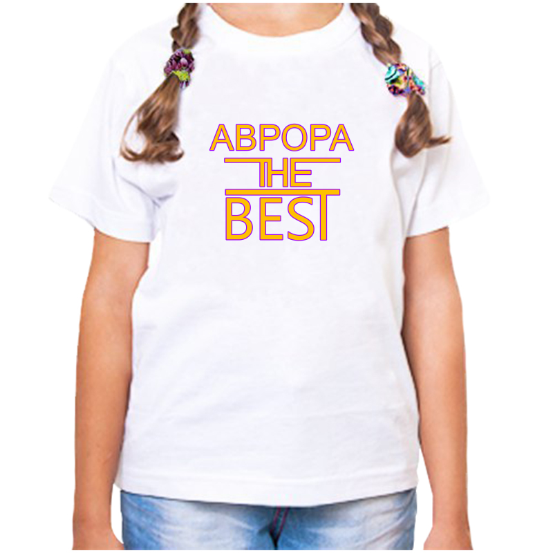 

Футболка девочке белая 34 р-р аврора the best, Белый, fdd_avrora_the_best