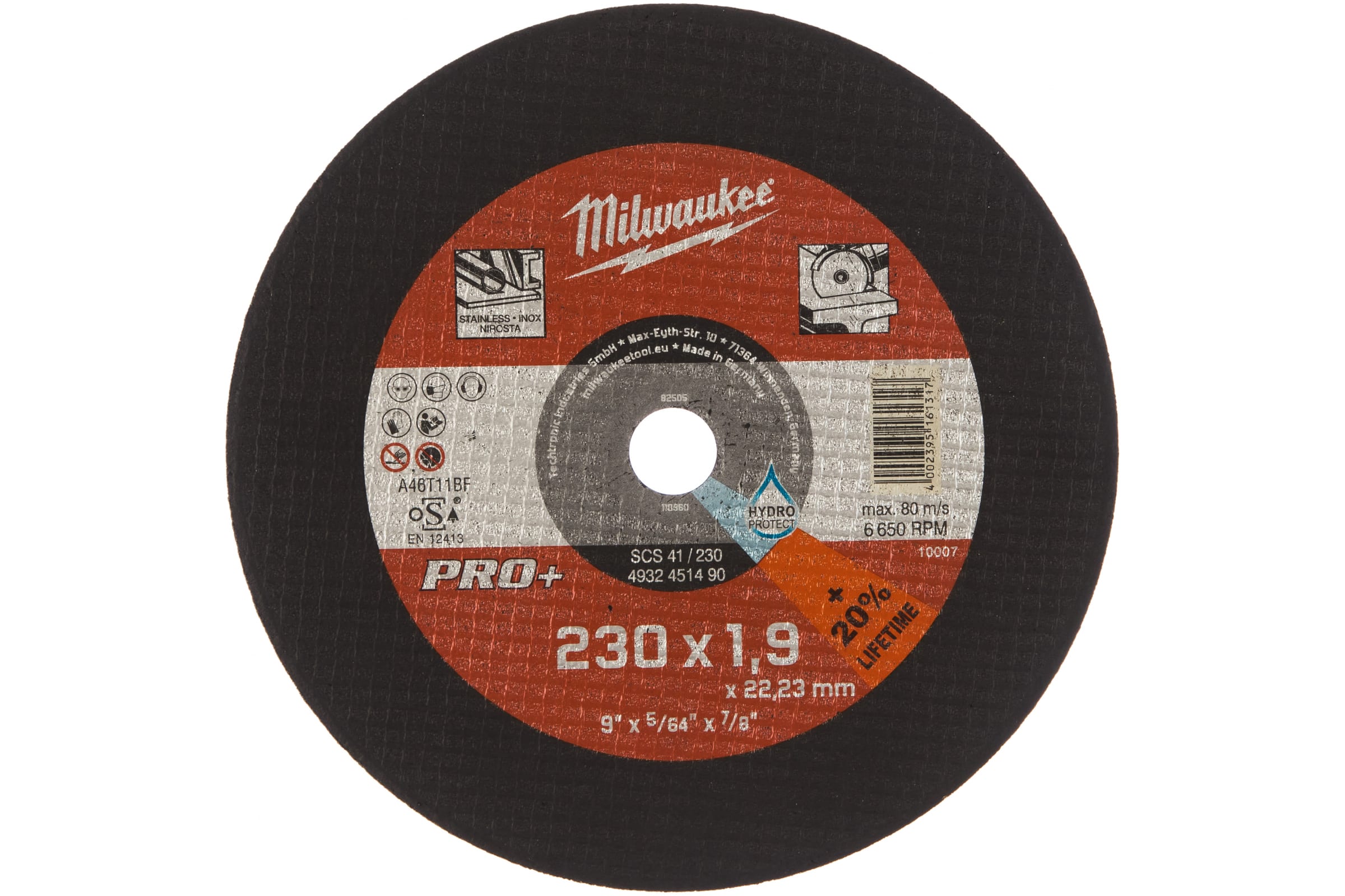 Milwaukee Отрезной диск SCS 41/230x1,9 PRO+ 1шт 4932451490
