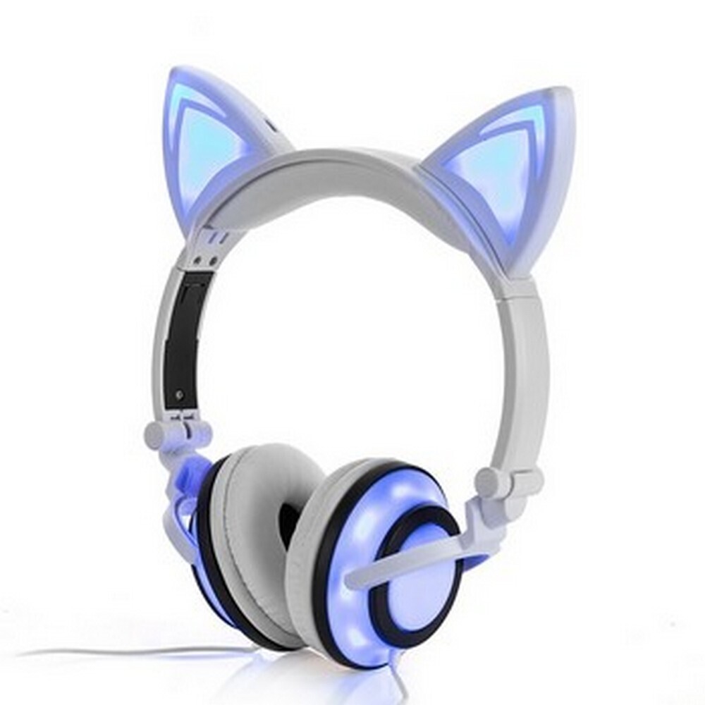 фото Наушники goodstore24 stn-28-4 blue/white кошачьи уши