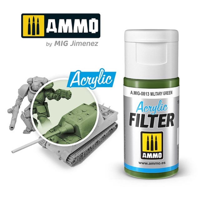 

AMIG0813 Фильтр акриловый ACRYLIC FILTER Military Green, Зеленый
