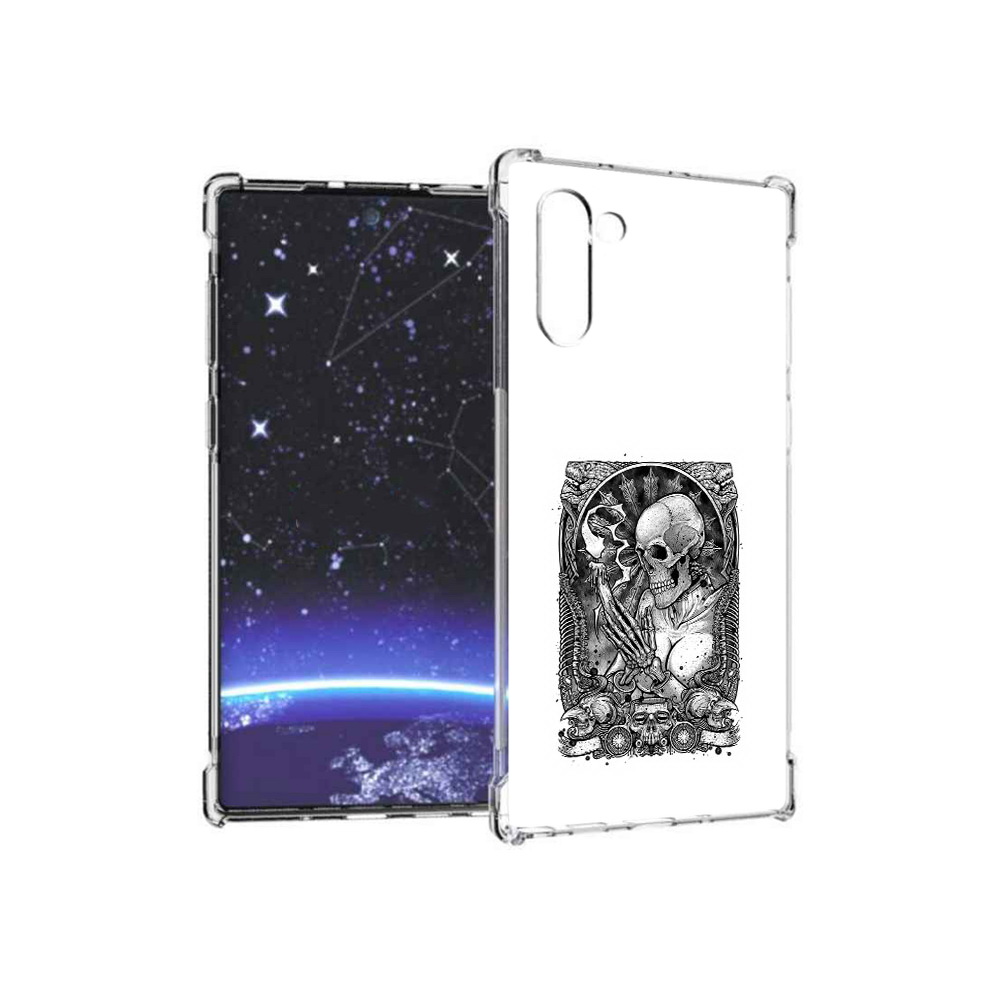 

Чехол MyPads Tocco для Samsung Galaxy Note 10 девушка скелет (PT135782.511.316), Прозрачный, Tocco