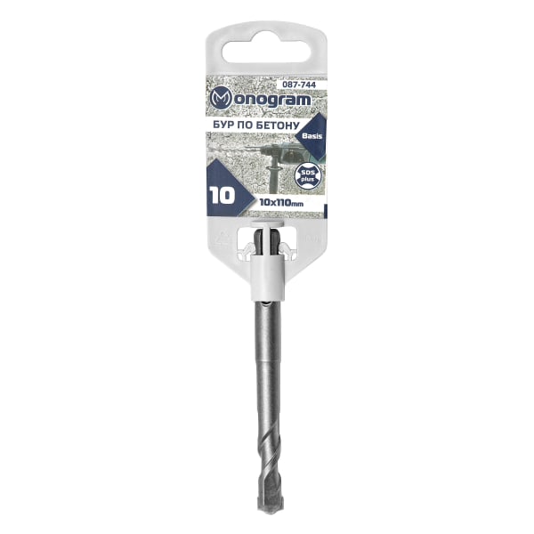 

Monogram Бур по бетону SDS-plus 10x50/110 мм Basis 087-744