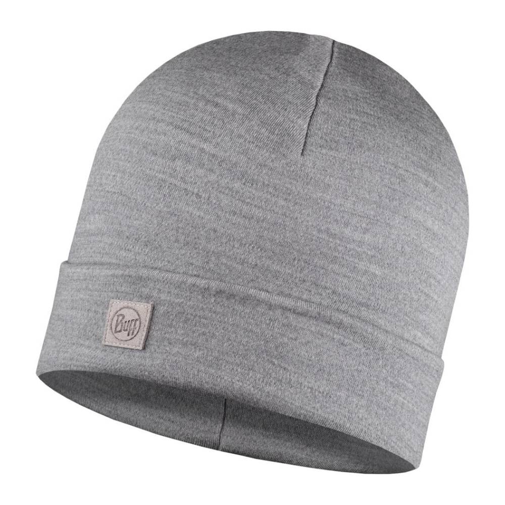 

Шапка Buff Merino Heavyweight Hat Solid Light Grey, Серый, Merino Heavyweight