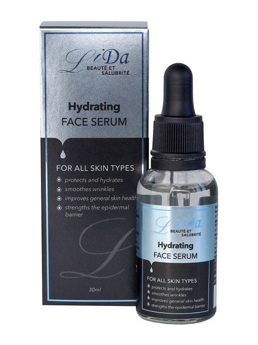 

Сыворотка для лица увлажняющая LiDа/ЛиДа Hydrating Face Serum питает и омолаживает 30 мл, Hydrating