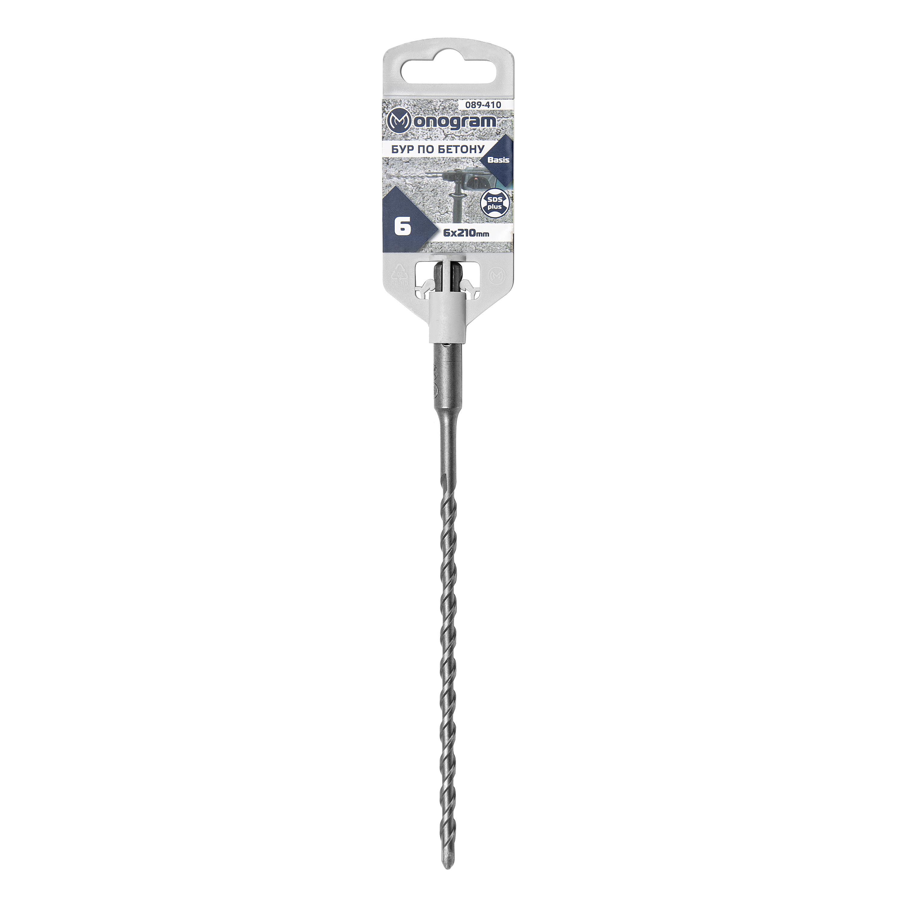

Monogram Бур по бетону SDS-plus 6x150/210 мм Basis 089-410
