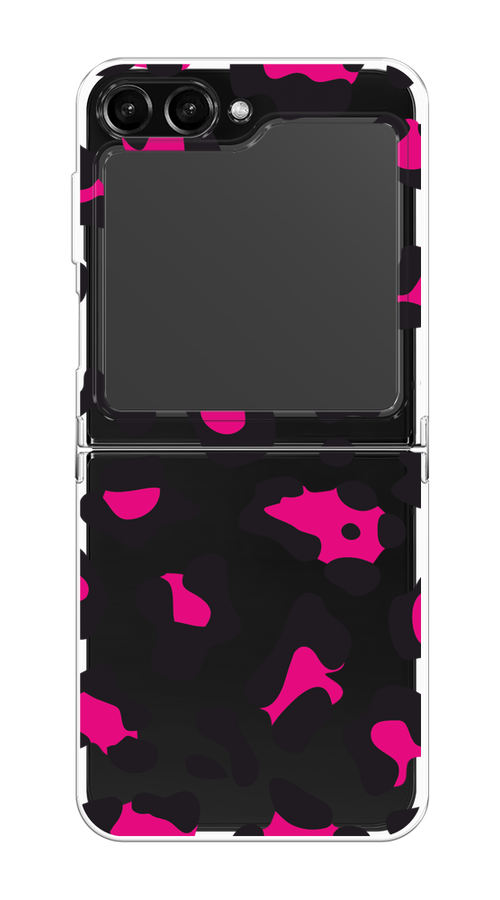 

Чехол Homey на Samsung Galaxy Z Flip 5 "Pink cow spots", Черный;розовый, 2108350-1