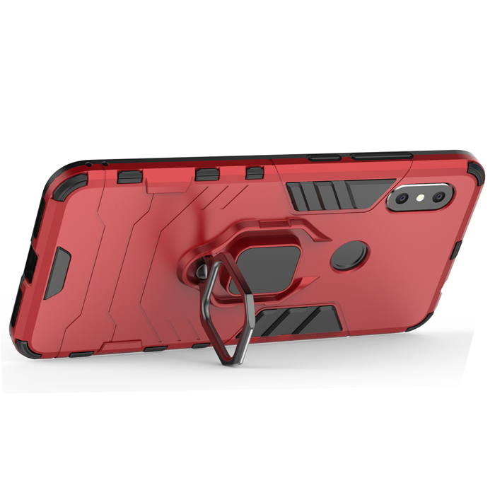 

Противоударный чехол с кольцом Panther Case для Xiaomi Redmi Note 6 Pro (красный)