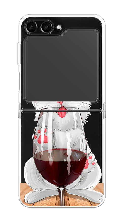 

Чехол Homey на Samsung Galaxy Z Flip 5 "Кот с бокалом", Прозрачный;белый;красный, 2108350-1