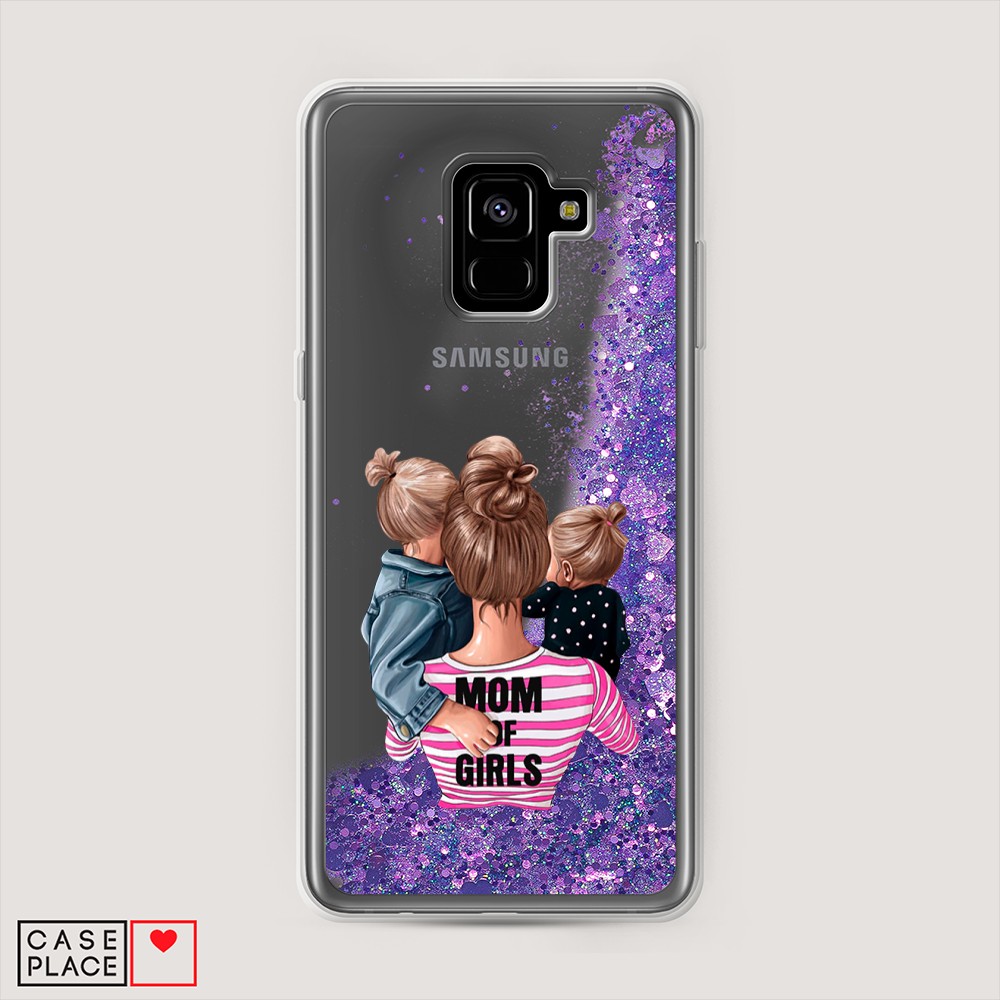 

Чехол Awog на Samsung Galaxy A8 Plus "Mom of Girls", Разноцветный, 25592-1