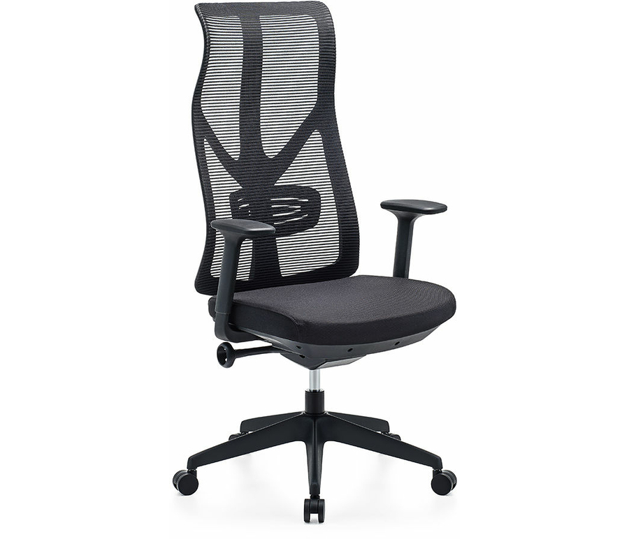фото Кресло для руководителя хорошие кресла viking-11 сетка черная