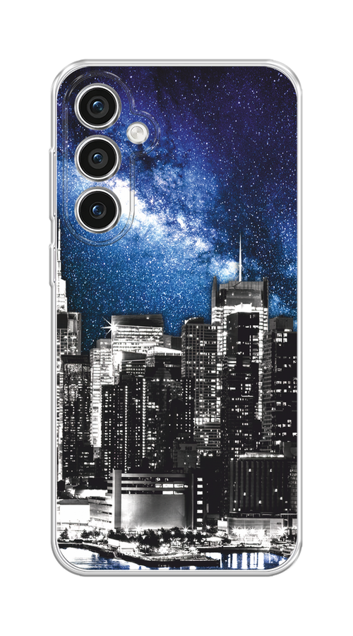

Чехол Homey на Samsung Galaxy S23 FE 5G "Космический Нью-Йорк", Синий;серый, 2108450-1