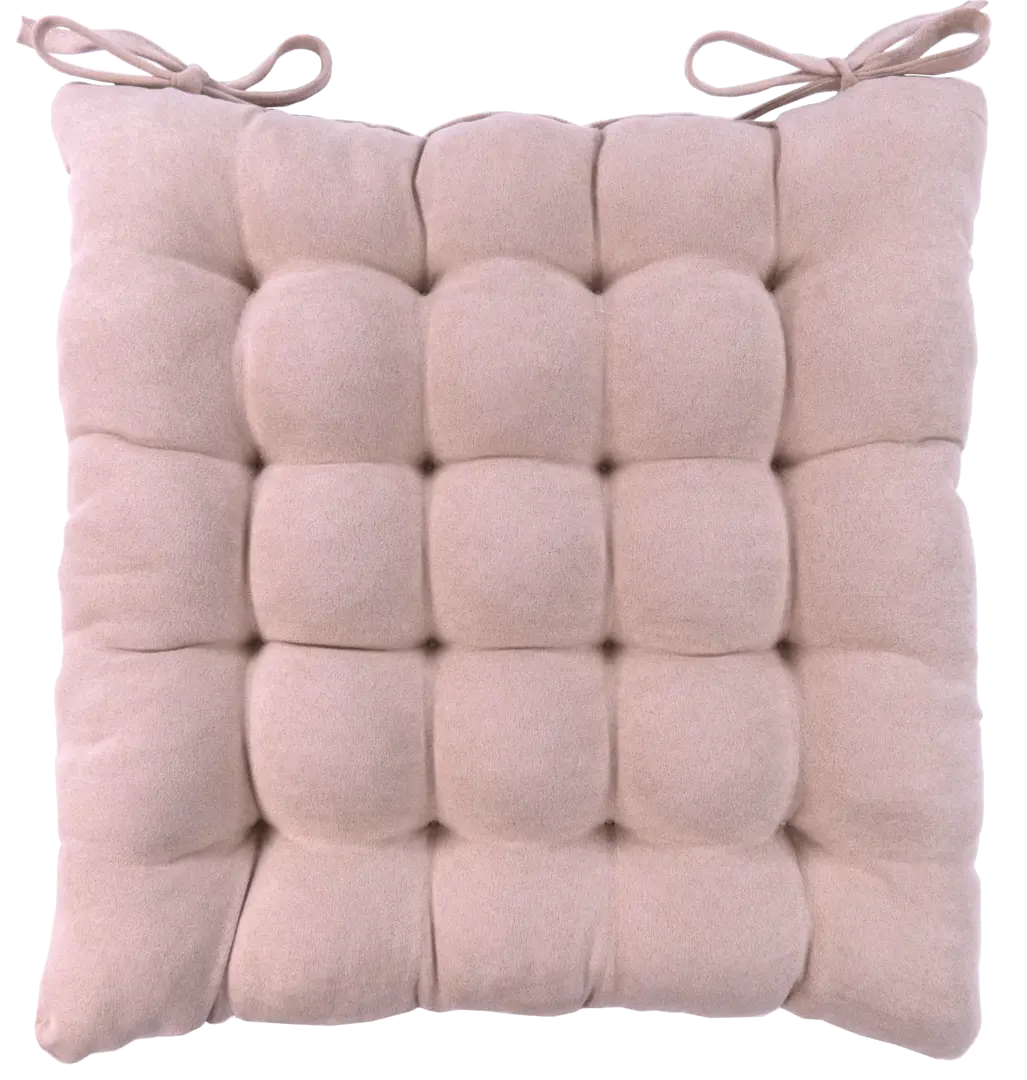 

Сидушка Linen Way 38x38x6 см цвет пыльная роза, Розовый