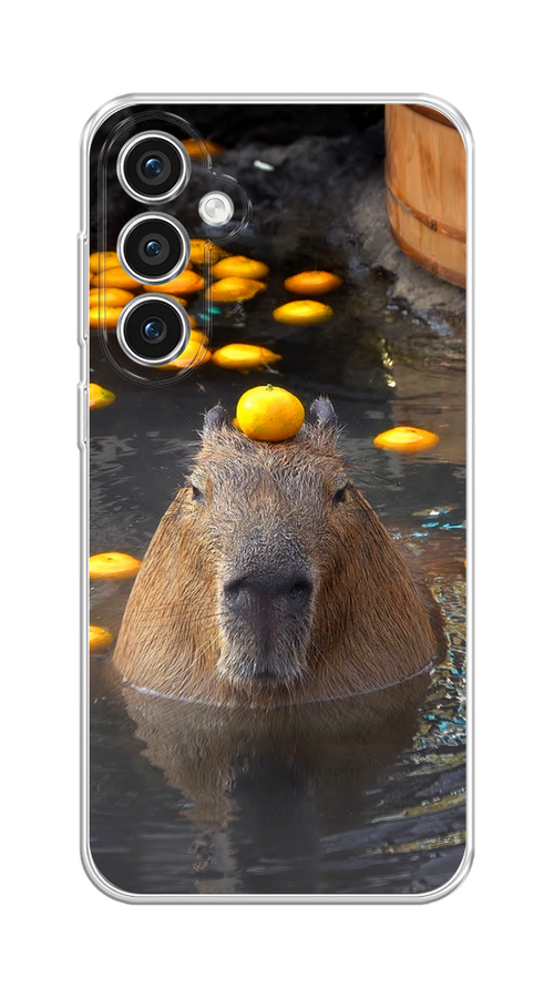 

Чехол Homey на Samsung Galaxy S23 FE 5G "Капибара отдыхает", Коричневый;оранжевый;серый, 2108450-1