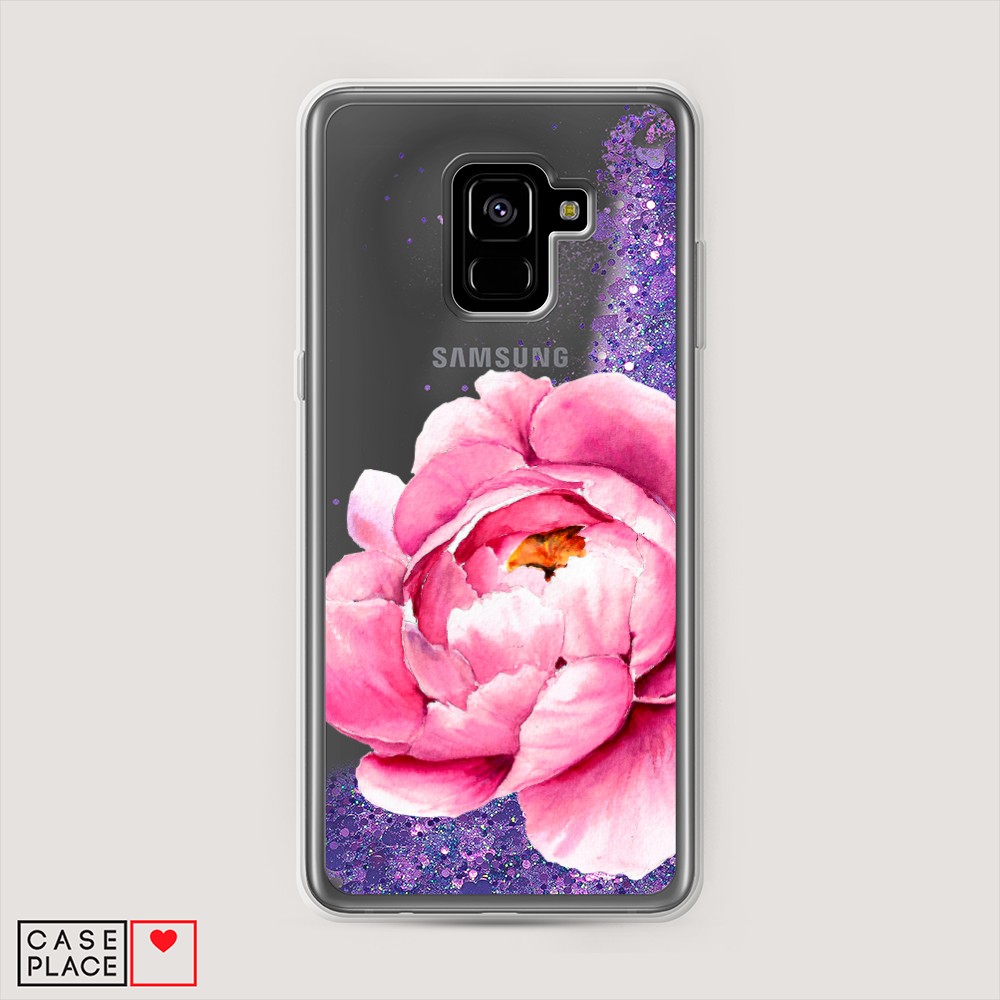 

Чехол Awog на Samsung Galaxy A8 Plus "Прекрасный пион", Разноцветный, 25592-1