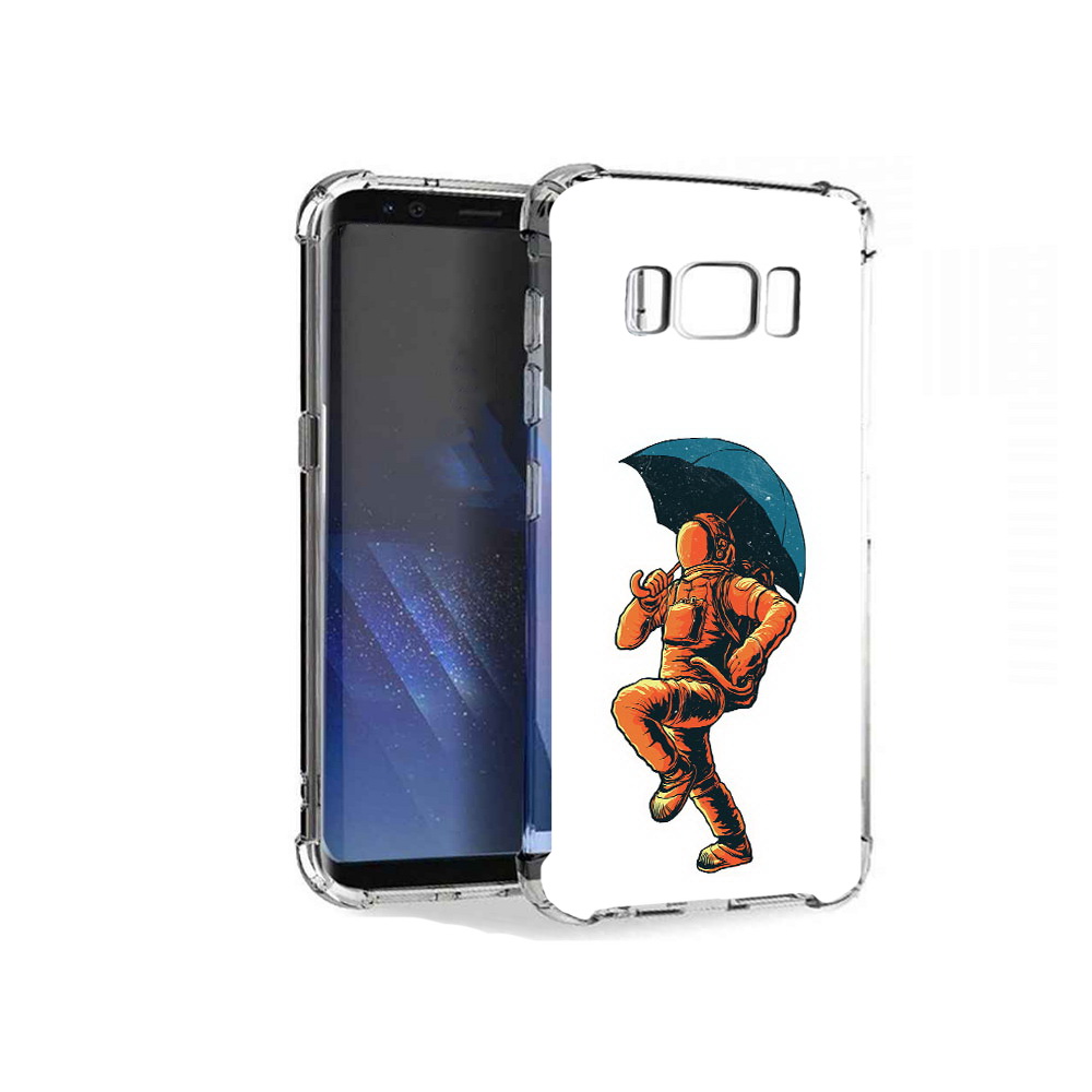 

Чехол MyPads Tocco для Samsung Galaxy S8+ шагающий космонавт с зонтом, Tocco