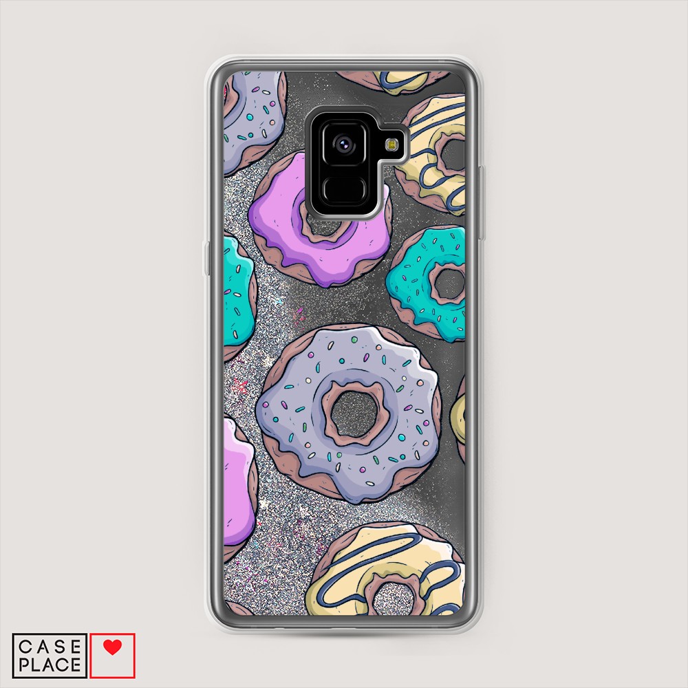 

Чехол Awog "Разноцветные пончики в глазури 2" на Samsung Galaxy A8 Plus, 25591-1
