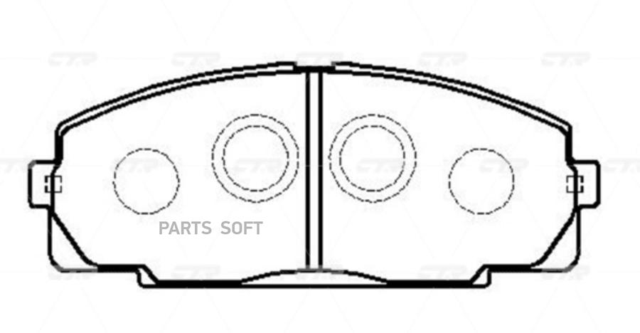 

Колодки тормозные LEXUS 15- передн. CTR GK1053