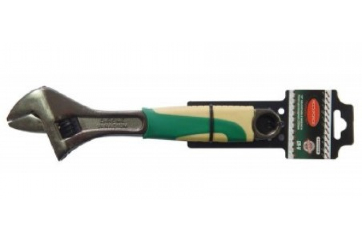 Ключ разводной 10 250мм (захват 30мм) с резиновой рукояткой с держателем ключ разводной усиленный 200 мм зев до 30мм vira rage 311059