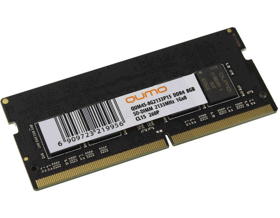 Оперативная память QUMO QUM4S-8G2133P15 (QUM4S-8G2133P15), DDR4 1x8Gb, 2133MHz