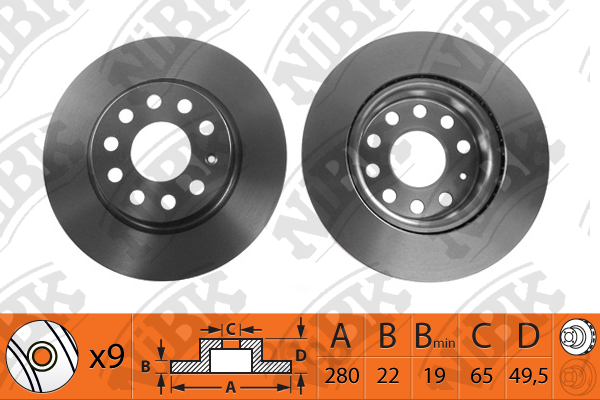 

Тормозный колодки NiBK передний для Audi A3/Volkswagen Golf 2000- RN1179