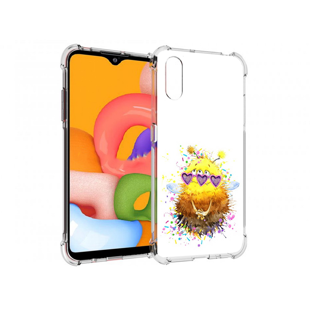 Чехол MyPads Tocco для Samsung Galaxy A01 Пушитый шмель (PT144711.509.143)